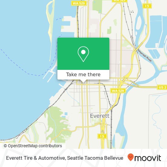 Mapa de Everett Tire & Automotive