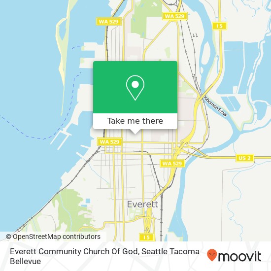 Everett Community Church Of God map