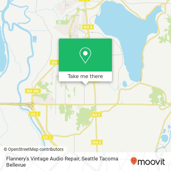 Flannery's Vintage Audio Repair map