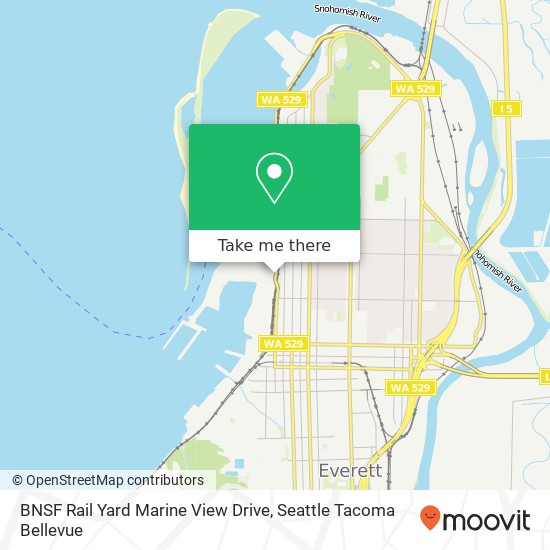 Mapa de BNSF Rail Yard Marine View Drive