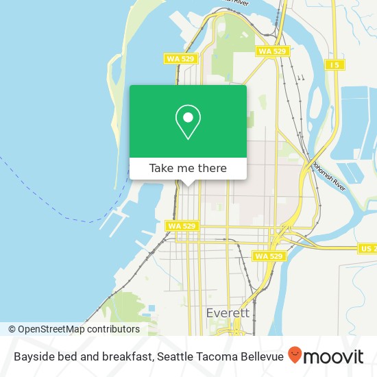 Bayside bed and breakfast map