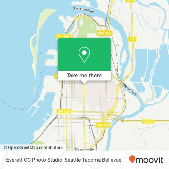 Mapa de Everett CC Photo Studio
