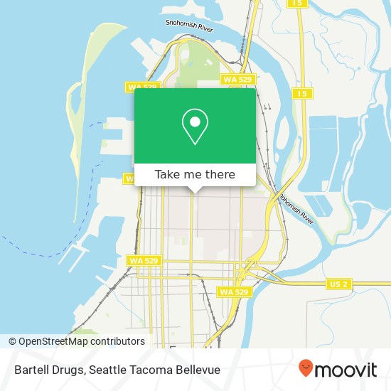 Bartell Drugs map