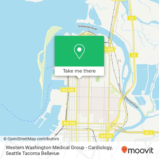 Mapa de Western Washington Medical Group - Cardiology