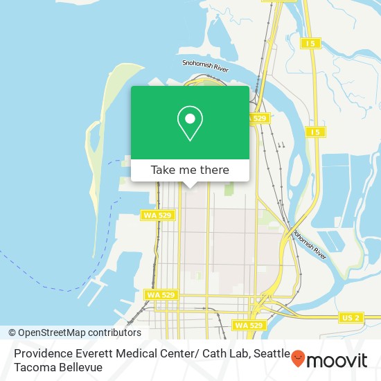 Mapa de Providence Everett Medical Center/ Cath Lab