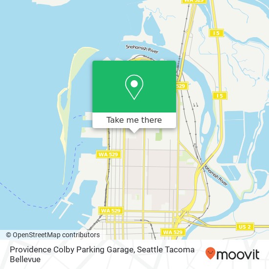 Providence Colby Parking Garage map