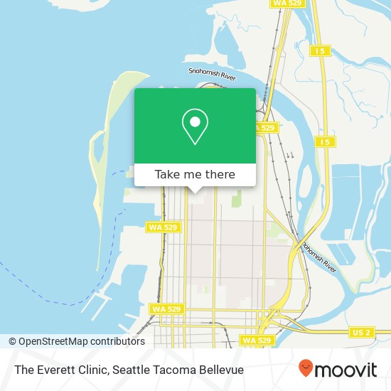 The Everett Clinic map