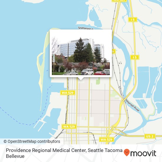 Mapa de Providence Regional Medical Center