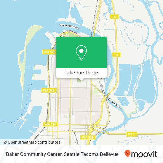 Baker Community Center map