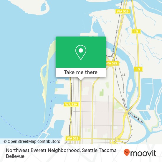 Northwest Everett Neighborhood map