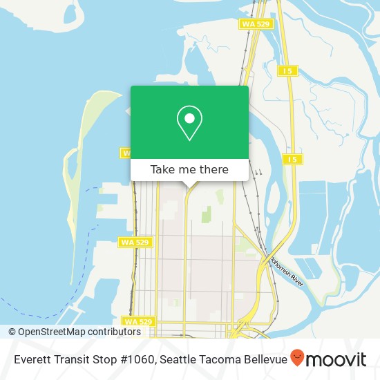 Mapa de Everett Transit Stop #1060