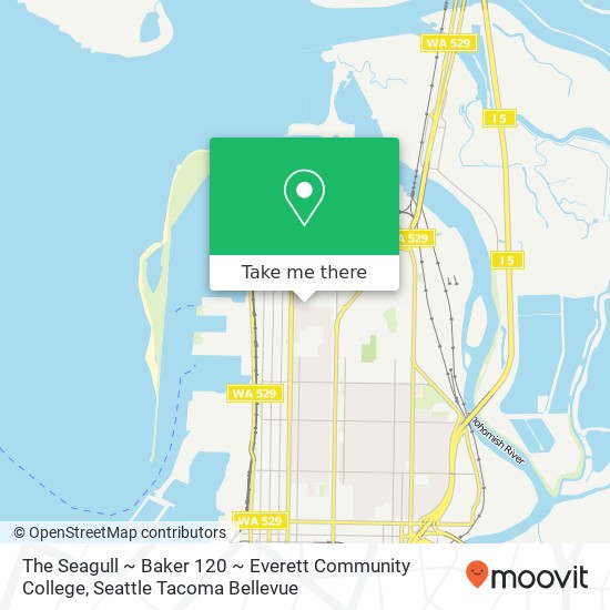 Mapa de The Seagull ~ Baker 120 ~ Everett Community College