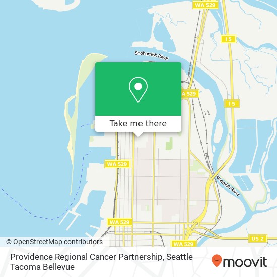 Mapa de Providence Regional Cancer Partnership