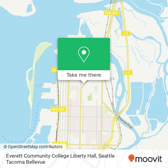 Mapa de Everett Community College Liberty Hall