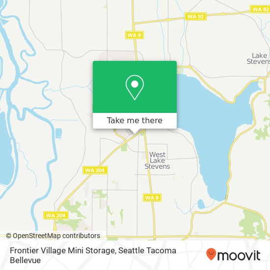 Mapa de Frontier Village Mini Storage