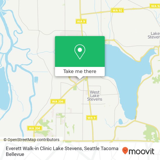 Mapa de Everett Walk-in Clinic Lake Stevens