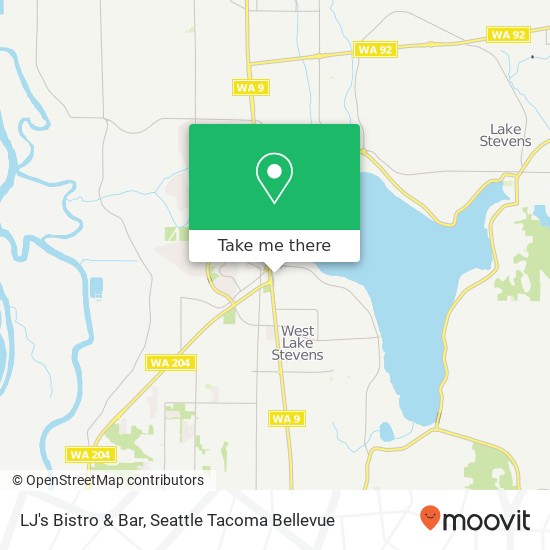 Mapa de LJ's Bistro & Bar