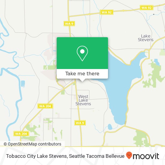 Tobacco City Lake Stevens map