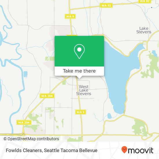 Fowlds Cleaners map