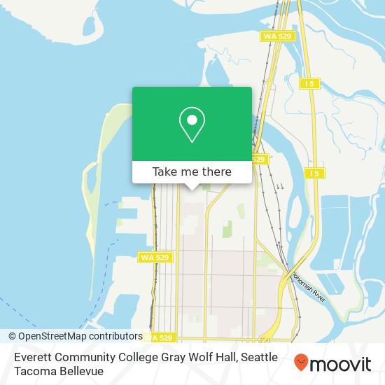 Mapa de Everett Community College Gray Wolf Hall