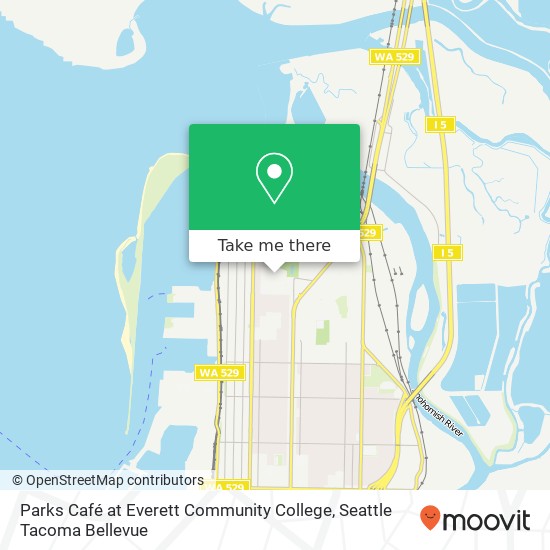 Parks Café at Everett Community College map