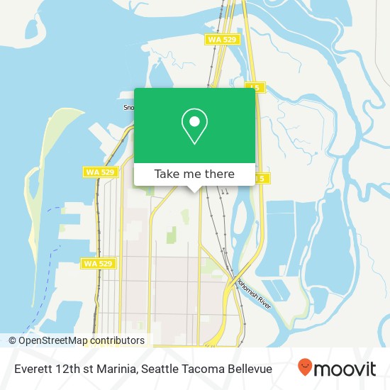 Mapa de Everett 12th st Marinia