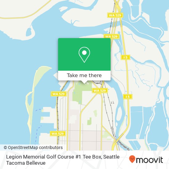 Legion Memorial Golf Course #1 Tee Box map
