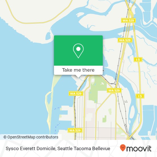 Sysco Everett Domicile map