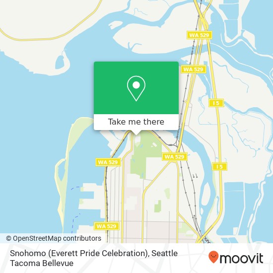 Mapa de Snohomo (Everett Pride Celebration)