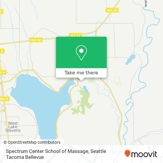 Spectrum Center School of Massage map