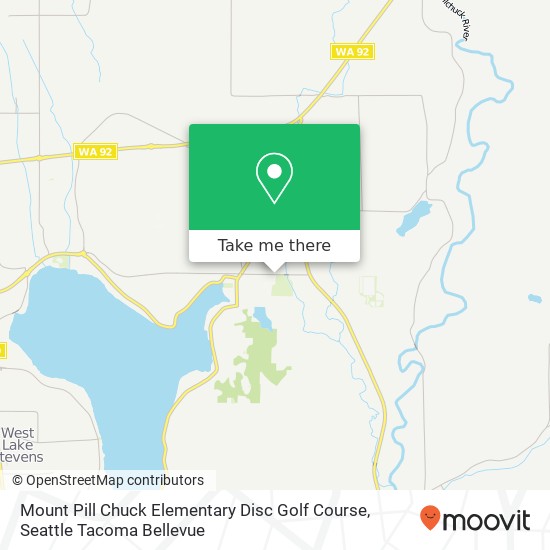 Mount Pill Chuck Elementary Disc Golf Course map