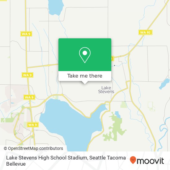 Mapa de Lake Stevens High School Stadium