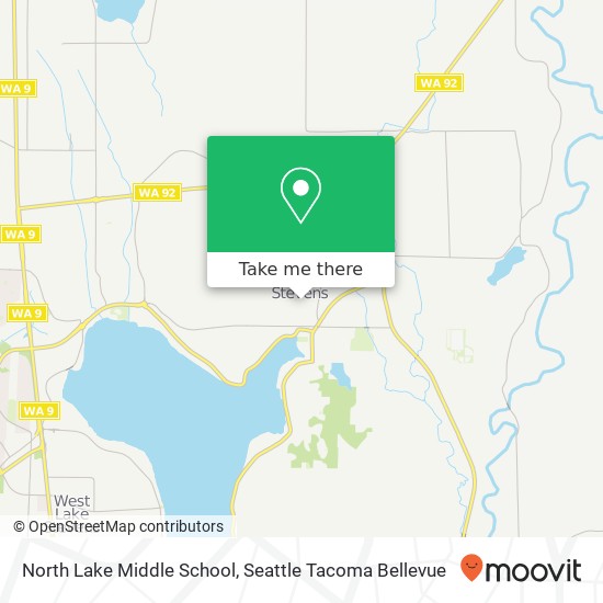 North Lake Middle School map