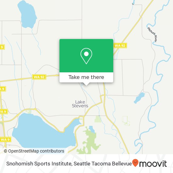 Snohomish Sports Institute map