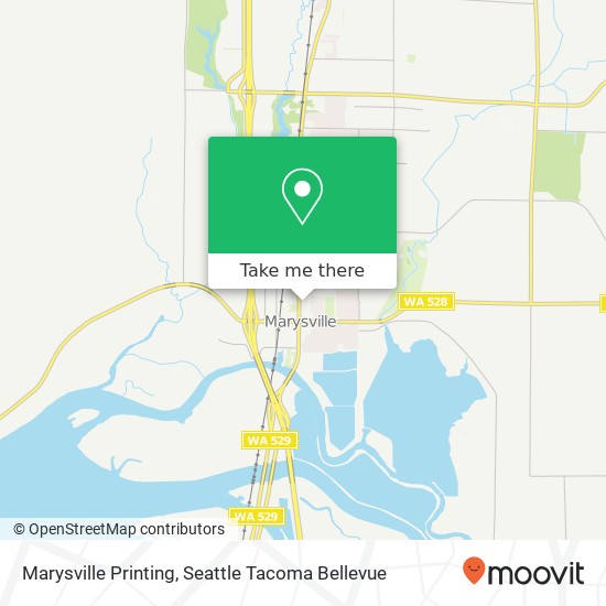 Marysville Printing map