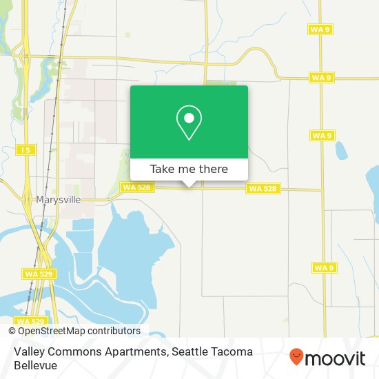 Mapa de Valley Commons Apartments