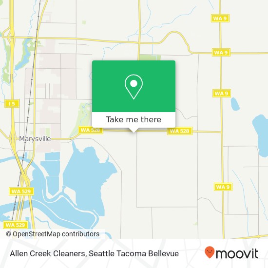 Allen Creek Cleaners map