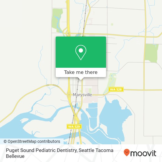 Puget Sound Pediatric Dentistry map