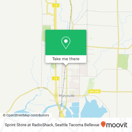 Sprint Store at RadioShack map
