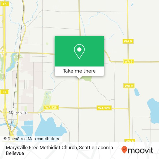 Marysville Free Methidist Church map