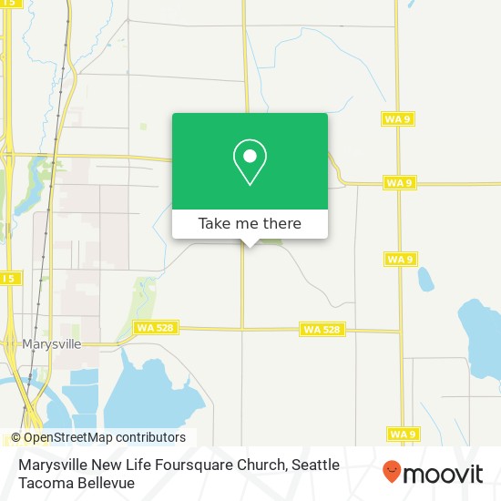 Marysville New Life Foursquare Church map