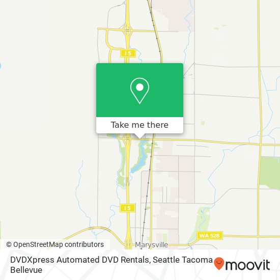 Mapa de DVDXpress Automated DVD Rentals