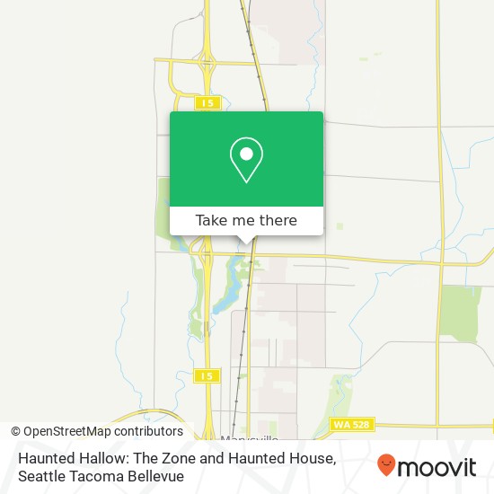 Mapa de Haunted Hallow: The Zone and Haunted House