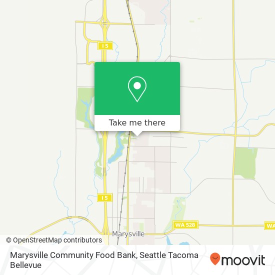 Marysville Community Food Bank map