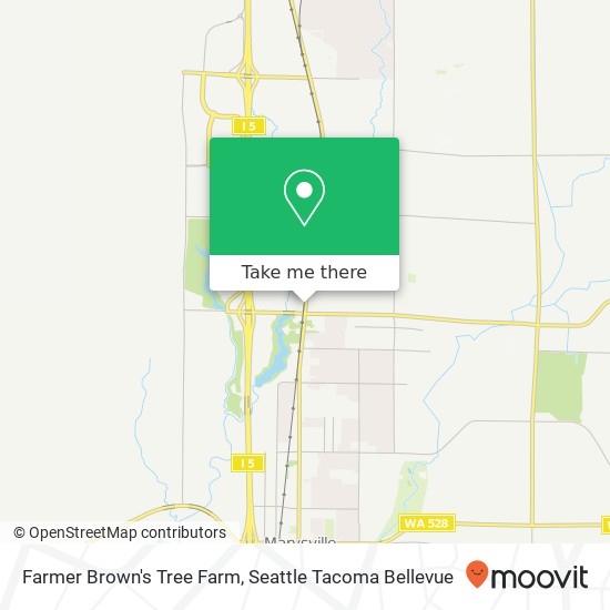 Mapa de Farmer Brown's Tree Farm