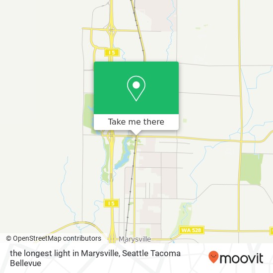 the longest light in Marysville map