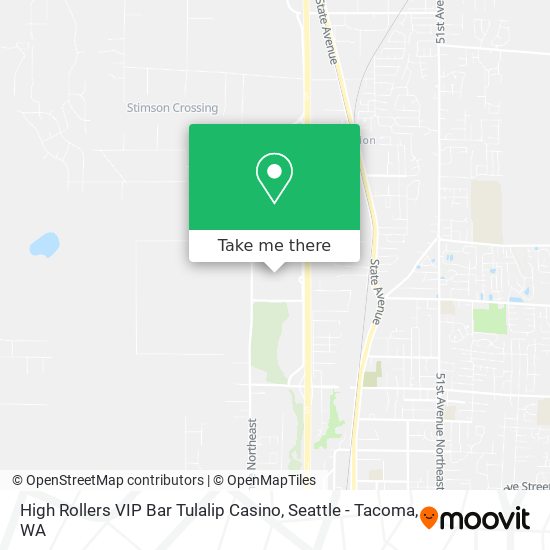 High Rollers VIP Bar Tulalip Casino map