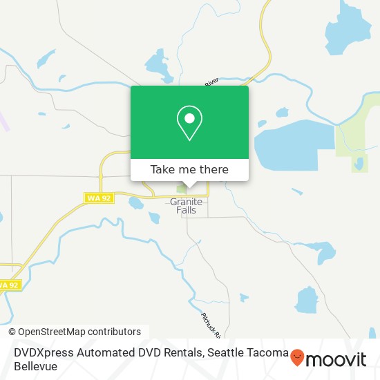 DVDXpress Automated DVD Rentals map