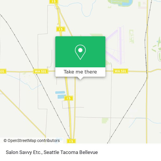 Salon Savvy Etc. map