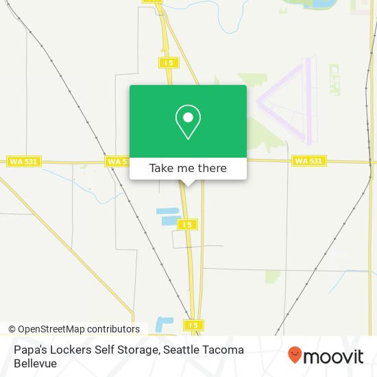 Papa's Lockers Self Storage map